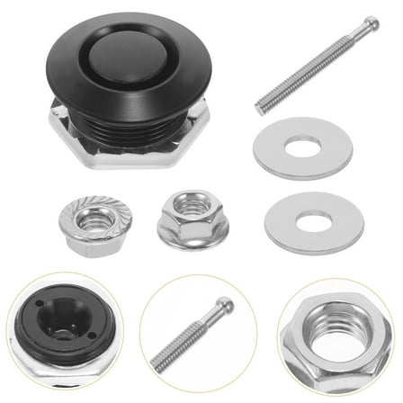 Worgeous  Quick Release Bumper Fasteners Push Button Latch Car Hood Latches