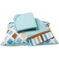 thumbnail image 4 of Bacati - Mod Diamonds Aqua/Chocolate 4-Piece Toddler Bedding set 100% Cotton percale, 4 of 4