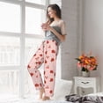 thumbnail image 5 of Bixox Women's Ladybug With Flower Patterned Pajama Pants Loungewear, 5 of 5