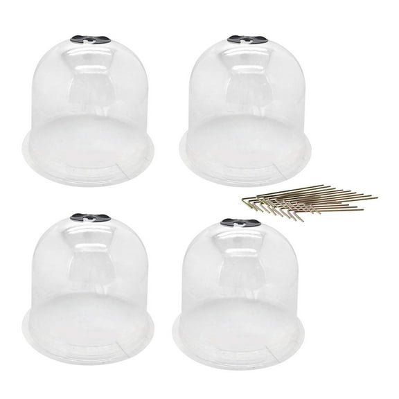 AURARMLET Garden Cloche Plant Plastic 4Pcs 10.22X10.22X7.86In