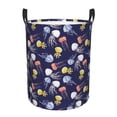 thumbnail image 2 of Uemuo Colorful Jellyfish Pattern Circular Laundry Hamper Basket with handles,Collapsible laundry basket,Large capacity laundry hamper,Laundry Organizer-Medium, 2 of 8