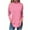 Pink, variant on DianGeFu Womens Tee with Long Sleeves $15,Women's Off Shoulder Sleeves Long Sleeve Printed High Neck Top T-shirt,Purple,L