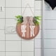 thumbnail image 4 of Decoración del hogar, decoración de habitaciones, decoración de paredes Letrero de madera para baño, letrero circular de madera para puerta, letrero decorativo para colgar en la pared, un colgante, 4 of 9