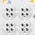 thumbnail image 3 of Mini ruedas giratorias sin ruido autoadhesivas pequeñas (perlas de acero) blancas 4 piezas, 3 of 5