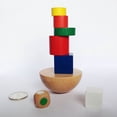 thumbnail image 4 of Niños Bloques Geométricos De Madera Juego De Equilibrio Juguetes Educativos Con Bolsa De Almacenamiento 8 Unids/Set Cateissary FN004041-00, 4 of 6