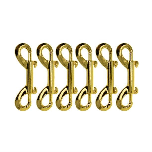 Advancent 6 piezas de broches de perno reutilizables desmontables de alta resistencia gancho de cierre de doble cabeza cuerda para interiores y exteriores Artesanía Dorado Advancent HA011195-02