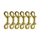 thumbnail image 1 of Advancent 6 piezas de broches de perno reutilizables desmontables de alta resistencia gancho de cierre de doble cabeza cuerda para interiores y exteriores Artesanía Dorado Advancent HA011195-02, 1 of 6