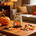 thumbnail image 5 of syligr 13 Pcs Halloween Drawstring Candy Bags for Trick or Treat, Reusable Goodie Bags with Pumpkin Print, Drawstring Gift Pouches for Party Favors, Storage Bags for Classroom Holiday, 4x6 Inch, 5 of 8