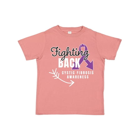 

Inktastic Cystic Fibrosis Awareness Fighting Back with Arrow Gift Toddler Boy or Toddler Girl T-Shirt