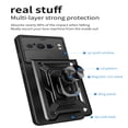 thumbnail image 6 of JTCASES for Google Pixel 8 Pro Case with Sliding Lens Window Magnetic Car Mount Rotating Kickstand Hybird 3-layer Non-slipping Military-grade Protection Shell, Black, 6 of 9