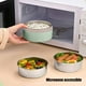 thumbnail image 4 of Fiambrera aislante de acero inoxidable 304 - Recipiente de comida impermeable con 3 compartimentos y bolsa aislante, capacidad de 4,9L para oficina, desplazamientos y viajes, 4 of 6
