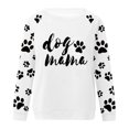 thumbnail image 3 of Cute Crew Neck Sweatshirts for Women Spring Fall Fashion Long Sleeve Graphic Print Pullover Tops Casual Workout Shirts(White,M), 3 of 4
