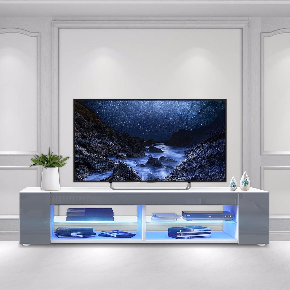 57Inch TV Stand Media Console for TVs up to 65", w/ Remote