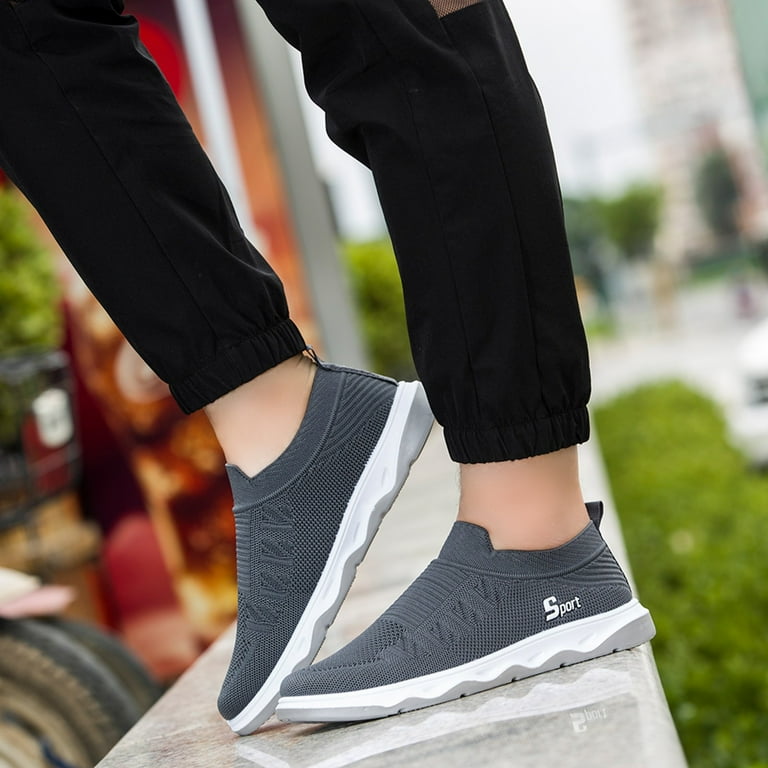 Running Shoes Lightweight Tennis Shoes Men Shoes Flat Soled Casual Shoes Breathable Hollow Mesh Shoes On Soft Soled Casual Shoes Walmart