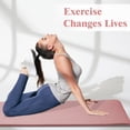 thumbnail image 6 of BalanceFrom Yoga Mat, 1" Extra Thick Exercise Pilates Workout Mat, 71"x24", Pinkish, 6 of 7