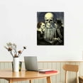 thumbnail image 2 of ONETECH Salvador Dali L' Amour De Pierrot Gothic Skull Canvas Skull Wall Poster Oil Art and Wall Painting Printed Posters Modern Home Bedroom Office Men Women Decorative Posters 16\x20\, 2 of 4