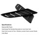 thumbnail image 4 of Scienceny Paquete de 2 rejillas de ventilación universales para capó de coche, adornos de capó de refrigeración de durabilidad negra, accesorios Vehículos, repuestos y accesorios Mis Scienceny VI014361-00B, 4 of 6