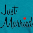 thumbnail image 3 of CafePress - Just Married (Black Script W/ Heart) T Shirt - Womens Tri-blend T-Shirt, 3 of 4