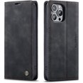 thumbnail image 1 of Funda de cuero tipo billetera para iPhone 13 Pro Max, funda plegable con soporte magnético, ranura para tarjetas, funda protectora para iPhone 13 Pro Max de 6,7 pulgadas, 1 of 6