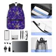 thumbnail image 4 of Fuzoiu blue purple Snowflake Print School Backpack for Teens,Large Bookbag,Lightweight Laptop Bag for Travel, Work, School & Outdoor Adventures, 4 of 6