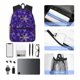 thumbnail image 4 of Disketp blue purple Snowflake Mochila Ligera Clásica con Múltiples Bolsillos, Mochila Casual para Hombre y Mujer, Ideal para Escuela, Trabajo y Viajes, 4 of 6
