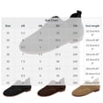 thumbnail image 3 of Womens Leather Sneakers Wide Toe Box Oxfords Flats Dressy Comfortable Round Toe Non Slip Business Work Loafers Retro Casual Lace up Soft Soled Cushion Lightweight Shoes Coffee 7.5, 3 of 6