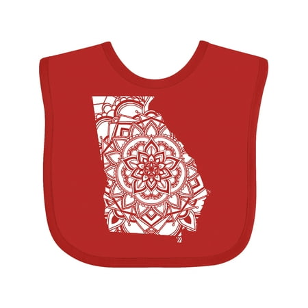 

Inktastic Georgia Silhouette Mandala Gift Baby Boy or Baby Girl Bib