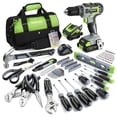 thumbnail image 1 of Juego de herramientas WORKPRO Home 157 piezas con destornillador inalámbrico de 20 V, 1 of 9