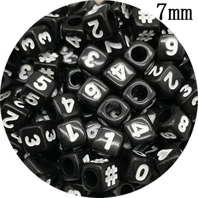 5mm 6mm 7mm Mixed Letter Beads Oval /Square Shape Alphabet Beads For Jewelry Making DIY Charms Bracelet Necklace Accessories