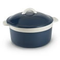 thumbnail image 1 of Mr. Food Test Kitchen 1.5Qt Covered Blue Round Casserole, 1 of 2