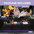thumbnail image 6 of Trunk Organizer for Car, Sturdy Storage Organization with Non-Slip Bottom Strips, 95L Large Capacity Cargo Organizer for Suv, Truck, Sedan, Waterproof Portable Car Organizers for Women Men, 6 of 8