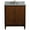Walnut, variant on MCM 31" Single Rectangle Sink Vanity with Gray Granite Stone in Walnut