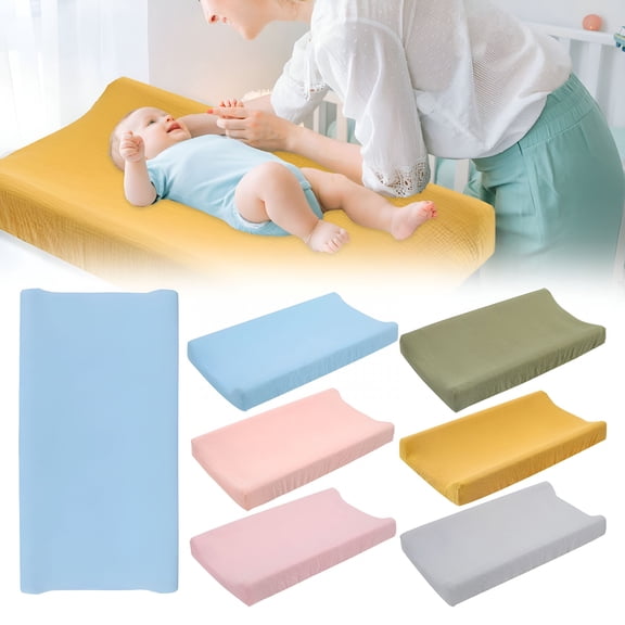AUQ Breathable Baby Changing Pad Cover,Soft And Smooth Water Resistant Table Topper for Nursery And Travel