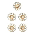 thumbnail image 3 of Minnieouse Bufanda Anillo Chal Clip Oro Plata Bufandas Hebilla Galvanoplastia Aleación Broche Titular Heronsbill Estilo Joyería Pañuelo dorado oro 5piezas, 3 of 6