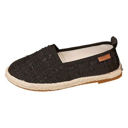 Ladies On Clogs for Gardening & Yard Work Comfort Women s Casual Shoes Breathable Fabric On Comfortable Flat Loafers For Daily Wear With Woven Sole With Jeans All Season Ladies On Clogs for Gardening & Yard Work Comfort Women s Casual Shoes Breathable Fabric On Comfortable Flat Loafers For Daily Wear With Woven Sole With Jeans All Season