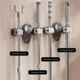 thumbnail image 6 of COM1950s Mop Hanger with Suction Cups,Adjustable Utility Hooks Organizer for Bathroom Kitchen,2 Pack No Drill Storage Rack, 6 of 9