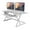 White, variant on Pemberly Row Large Height Adjustable Standing Desk Converter - Teak Wood Grain