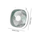 thumbnail image 3 of Ventilador de escritorio plegable Ventilador portátil de 3 velocidades 1200MAH Uso en interiores (Blanco A), 3 of 5