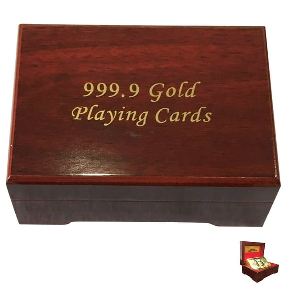 Milisten Poker Storage Case Wooden Card Storage Case Wooden Poker Container Trinket Box