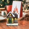 thumbnail image 4 of Village Desktop Ornament Resin Glowing Cottage Night Light With Warm White LED For Holiday, 4 of 5
