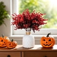 thumbnail image 5 of Artificial Eucalyptus Stems - Burgundy Foliage for Vase, Table, and Halloween Decor, 5 of 6