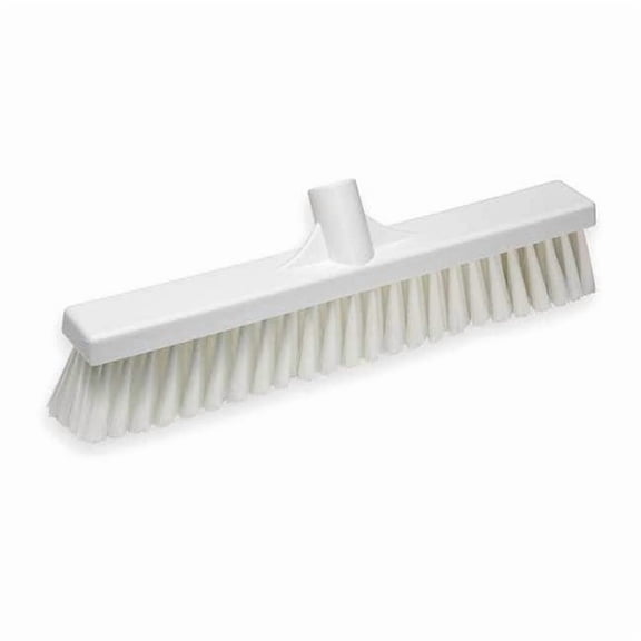 Vikan 16 in Sweep Face Broom Head, Medium, Synthetic, White 31795