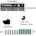 thumbnail image 3 of 1set Medal Holder Sport Swimming Bike Running Words Awards Display Stand Wall Rack Mount Hanger Decor, 3 of 7