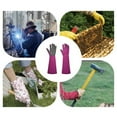 thumbnail image 5 of ZMKIAG Trimming Stab Gardening Long Sleeved Gloves, Rose Pruning Gloves Thorn Proof, Hand Flexible Gardening Gloves for Garden Gifts & Tools for Gardener, Yard Work, Wine Red, 5 of 8