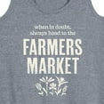 thumbnail image 3 of Instant Message - When in Doubt, Always Head to the Farmer's Market - Women's Racerback Tank Top, 3 of 6