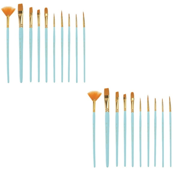 20 Pieces Acrylic Paint Brushes for Kids and Beginners, Multifunction Art Supplies Painting Tools for Canvas and Crafts