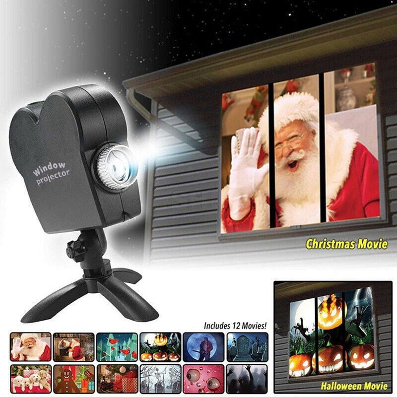 ARLEC Window Projector Kit 20 VIdeos inc Christmas Halloween N.Y.E Birthday 