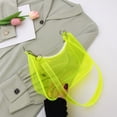 thumbnail image 5 of Clear Bag for Stadium Events Clear Sports Fan Handbags Purses, Unisex 0.4 mm Thickened Waterproof PVC, Approved for Concerts, Game Days, Yellow-A, 5 of 8