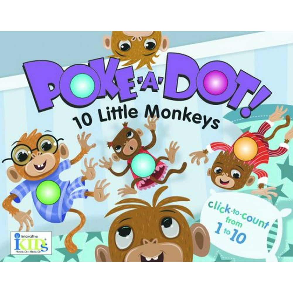 PokeADot! 10 Little Monkeys (Hardcover)