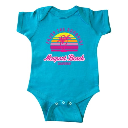 

Inktastic Summer Enjoy the Sunshine Newport Beach Florida in Pink Gift Baby Boy or Baby Girl Bodysuit